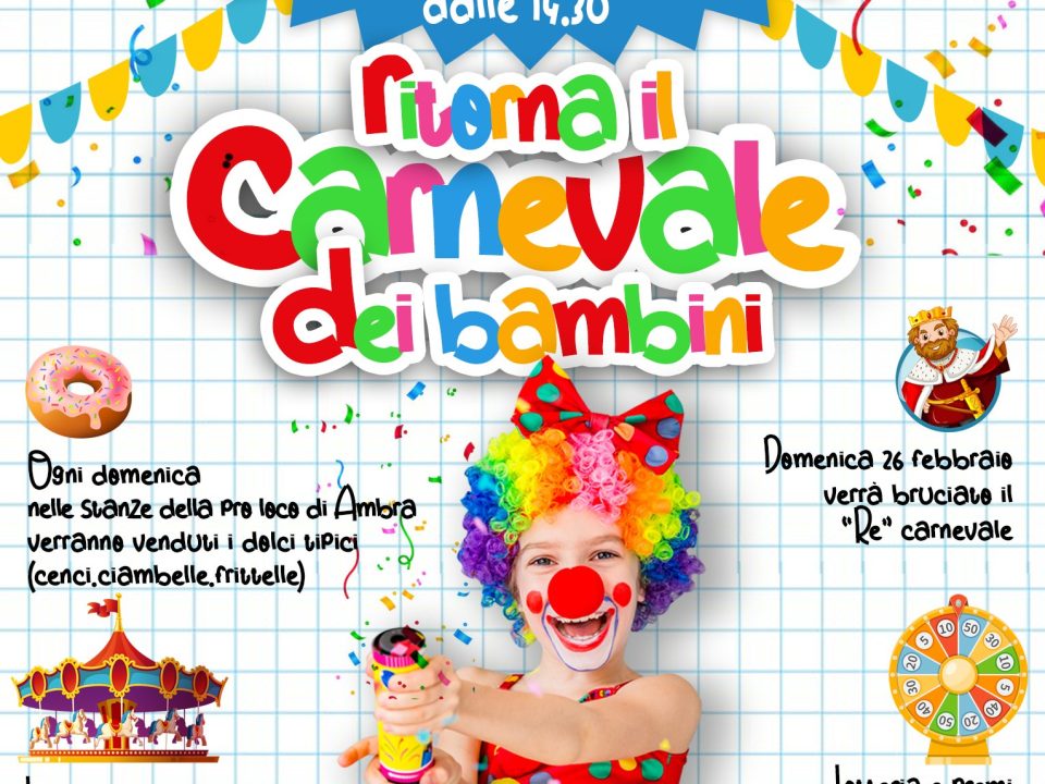 carnevale dei bambini - Ambra 2023