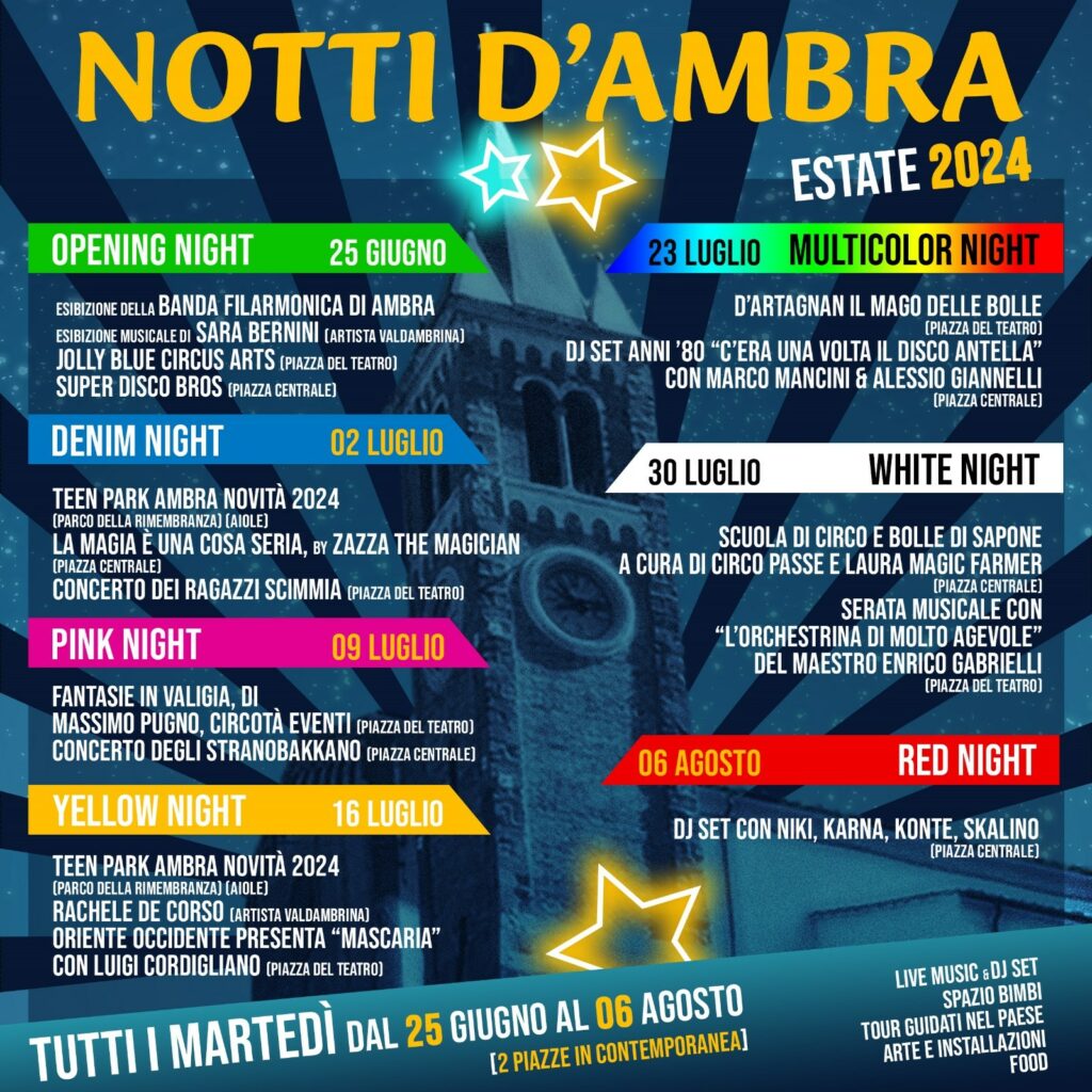 programma notti d'ambra 2024